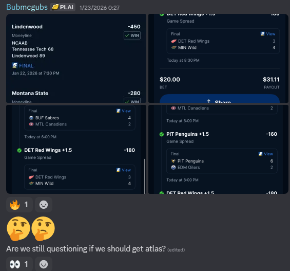 Bubmcgubs win 1
